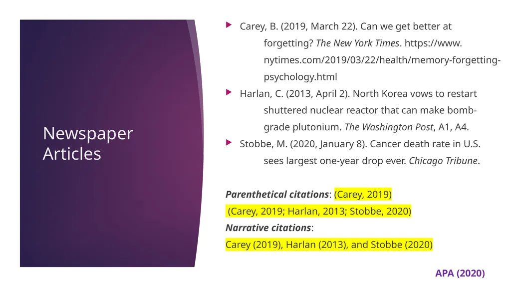 APA 7th Edition center for writing excellence - slide 56 of 142