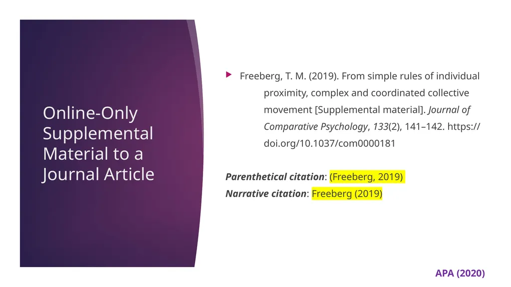 APA 7th Edition center for writing excellence - slide 49 of 142