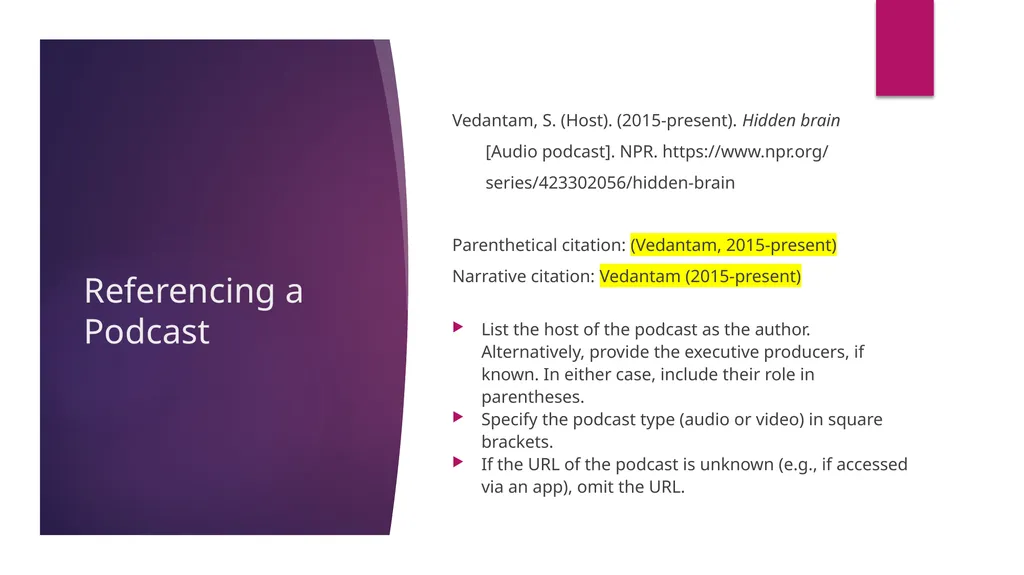 APA 7th Edition center for writing excellence - slide 76 of 142