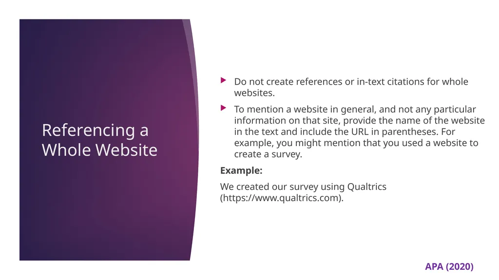 APA 7th Edition center for writing excellence - slide 66 of 142