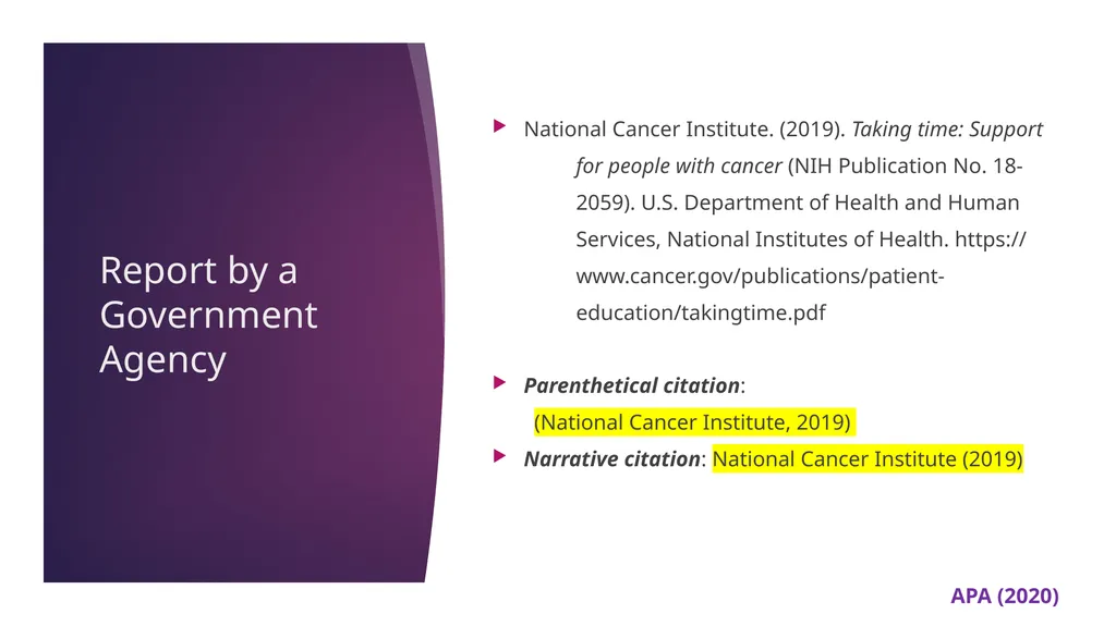 APA 7th Edition center for writing excellence - slide 104 of 142