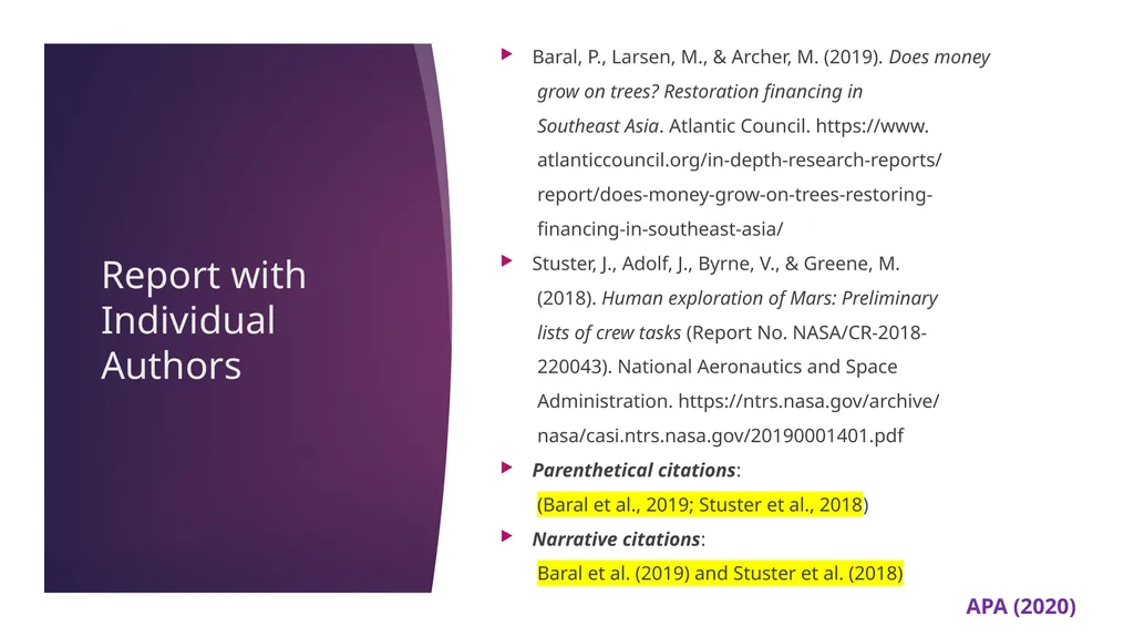 APA 7th Edition center for writing excellence - slide 105 of 142