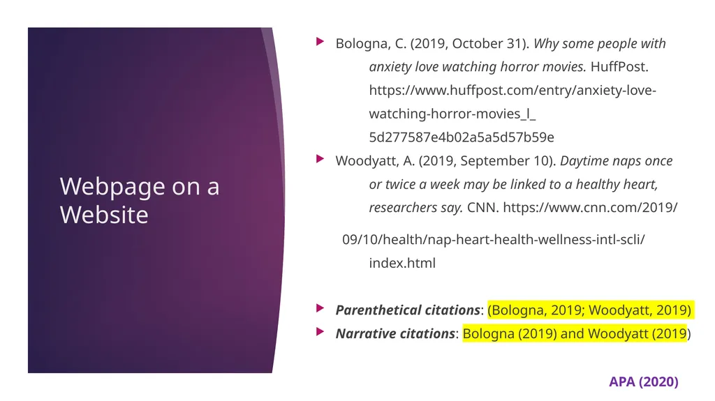 APA 7th Edition center for writing excellence - slide 62 of 142