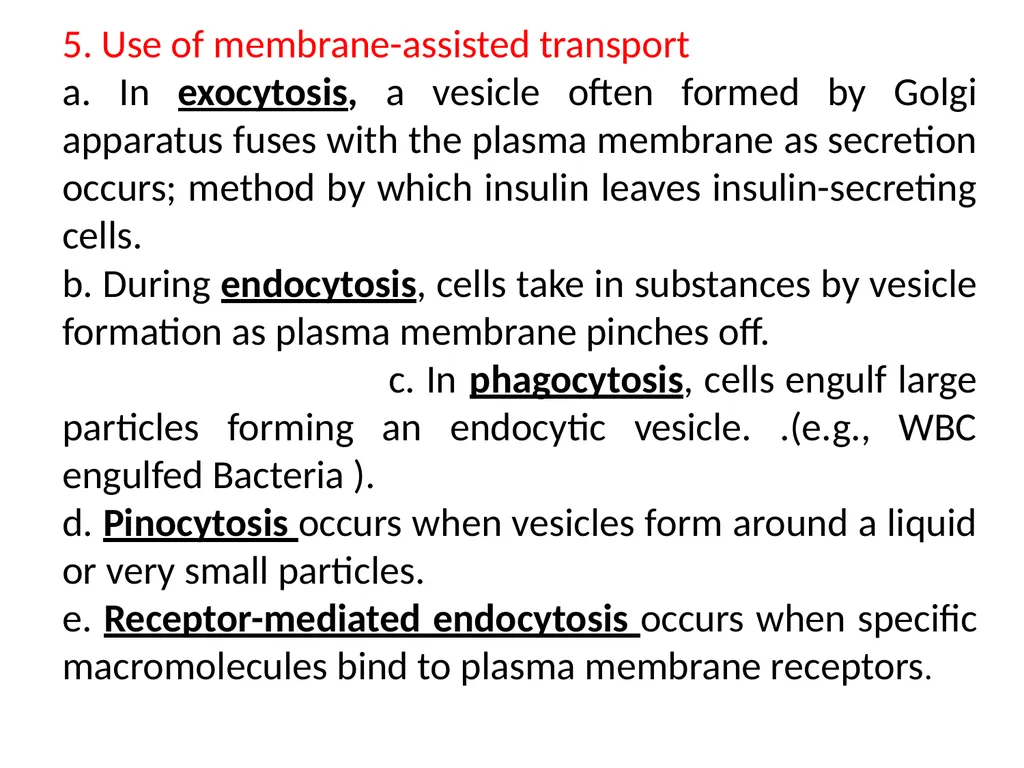 Chapter 5 Outline and Terms Membrane Models Have - slide 17 of 22