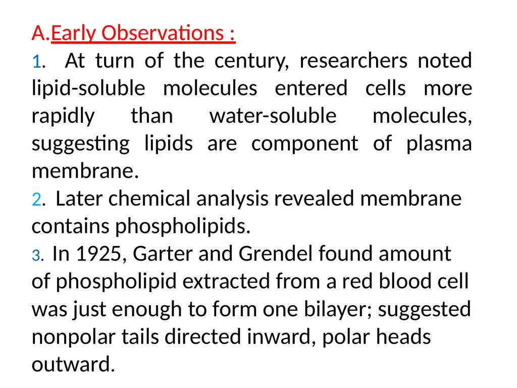 Chapter 5 Outline and Terms Membrane Models Have - slide 2 of 22
