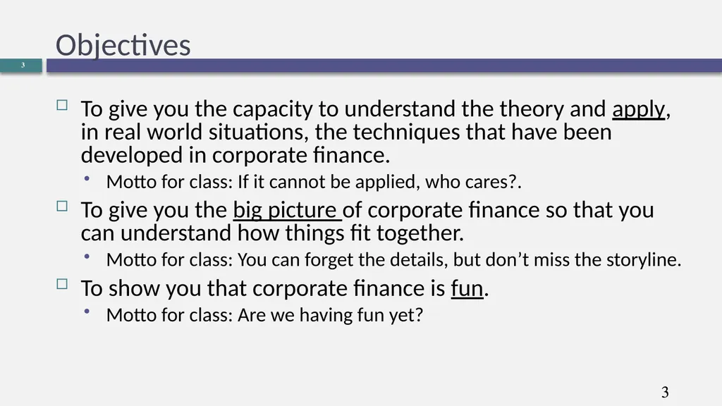 Corporate Finance What is it? Aswath Damodaran 0 - slide 3 of 14