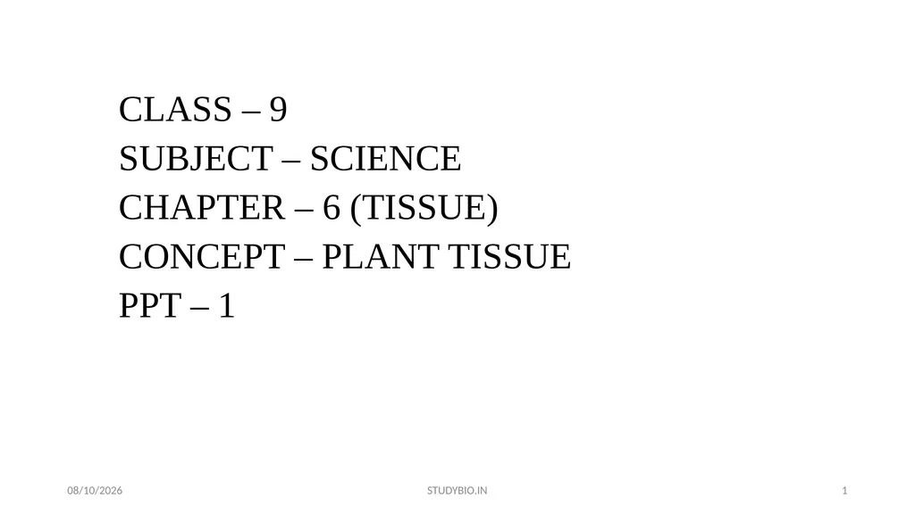 12/23/2023 1 CLASS – 9 SUBJECT – SCIENCE CHAPTER –