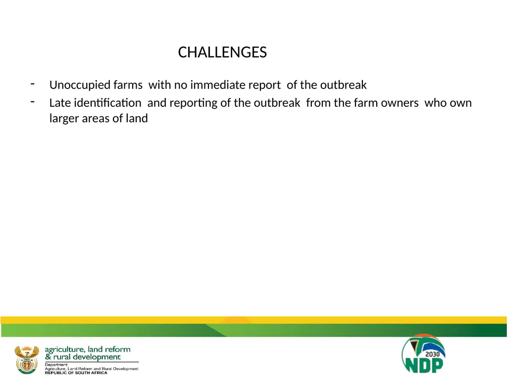 UPDATE ON THE IMPACT OF DROUGHT ON THE - slide 33 of 35