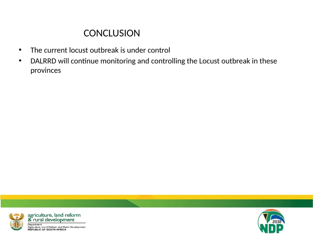 UPDATE ON THE IMPACT OF DROUGHT ON THE - slide 34 of 35