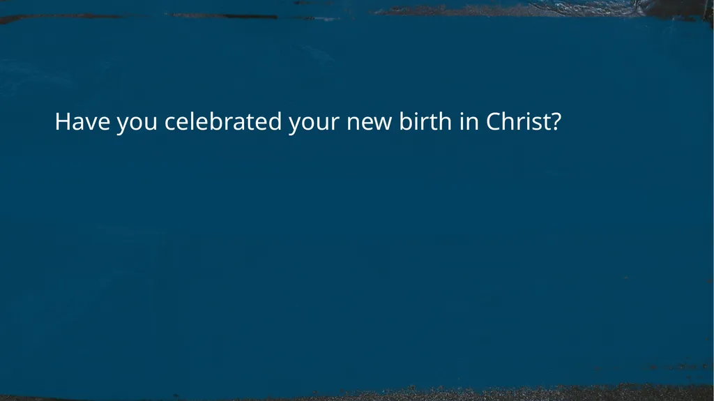 Initiation Into God’s Kingdom Matthew 3 Have you - slide 2 of 12