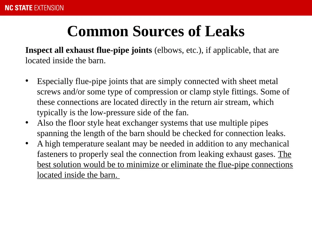 U.S. Tobacco GAP – Barn Testing Procedure “We - slide 13 of 18