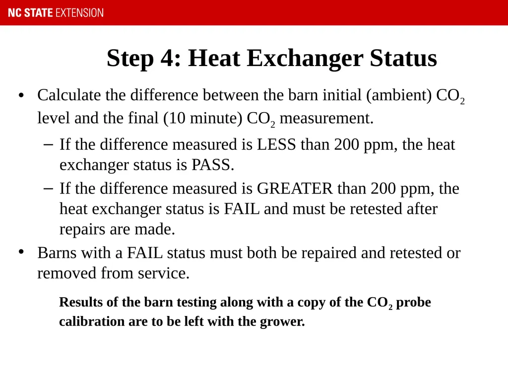 U.S. Tobacco GAP – Barn Testing Procedure “We - slide 8 of 18