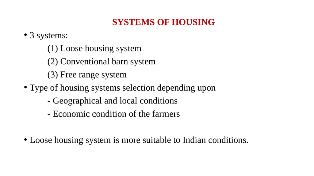 HOUSING MANAGEMENT OF DAIRY ANIMALS DR. S. P. SAHU - slide 7 of 20