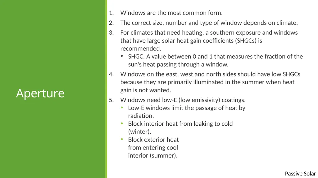 Passive Solar passive solar Except where otherwise - slide 9 of 17