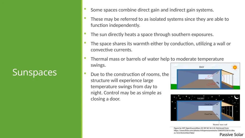 Passive Solar passive solar Except where otherwise - slide 16 of 17