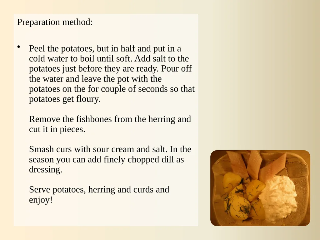 Latvian traditional recipes Grey peas with bacon - slide 7 of 15