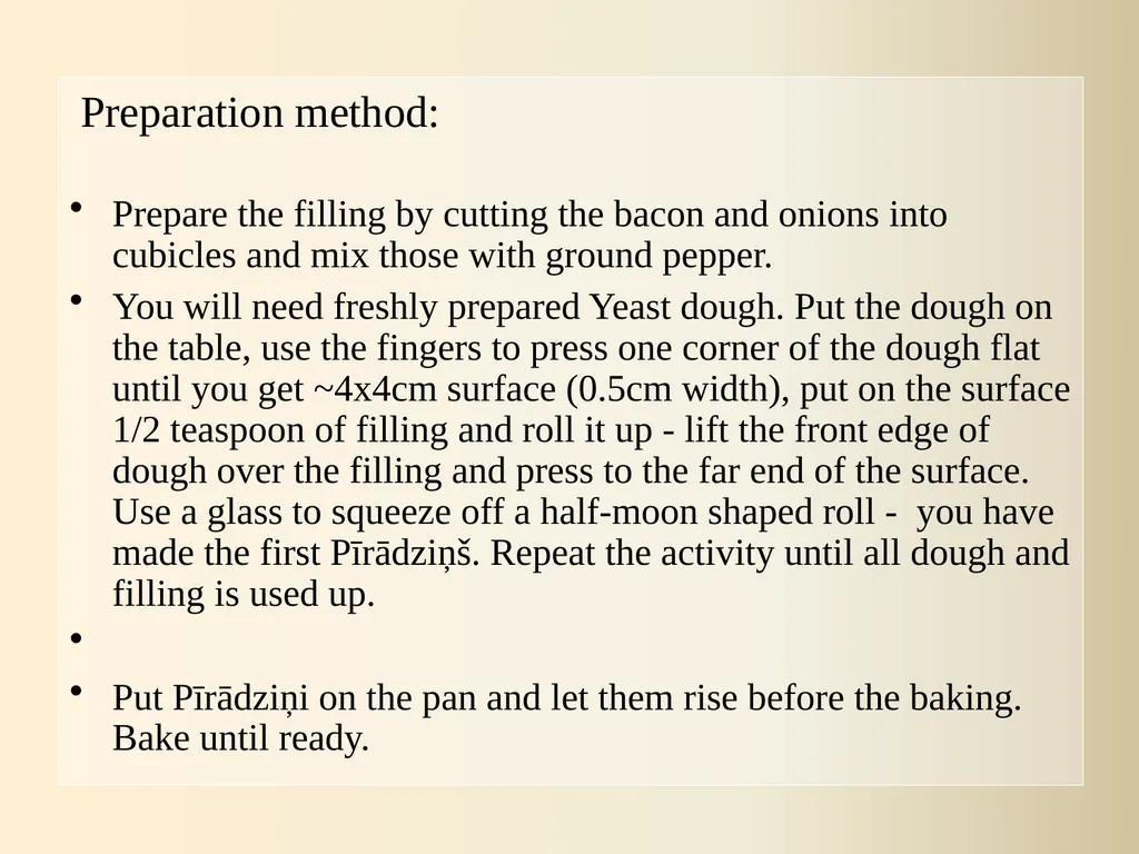 Latvian traditional recipes Grey peas with bacon - slide 13 of 15