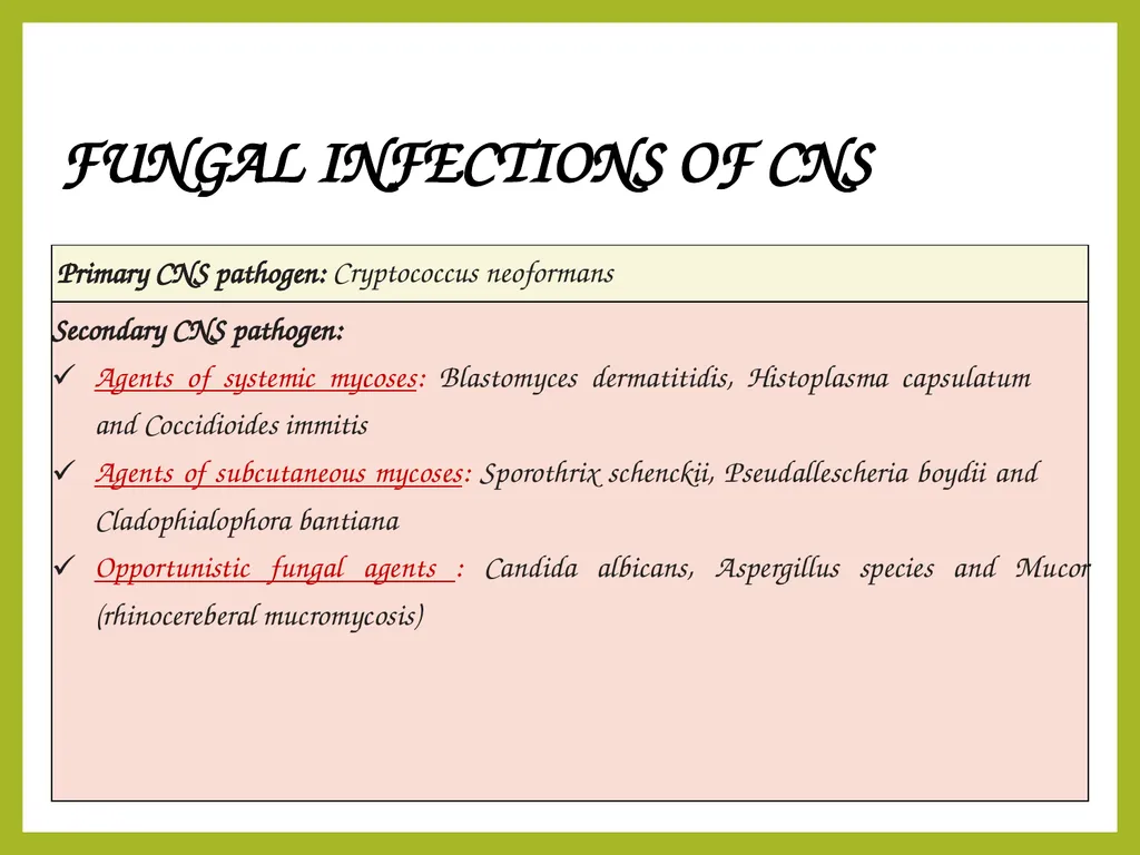Cryptococcal meningitis Dr. Priyanka Chaturvedi - slide 2 of 30