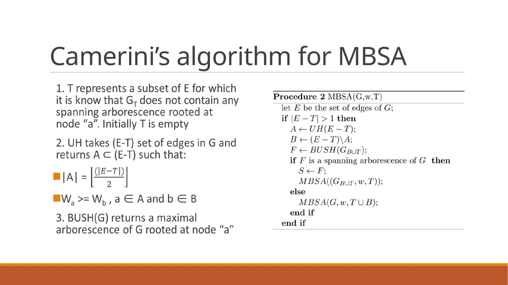 Minimum Bottleneck Spanning Trees (MBST) Dongfeng - slide 23 of 45