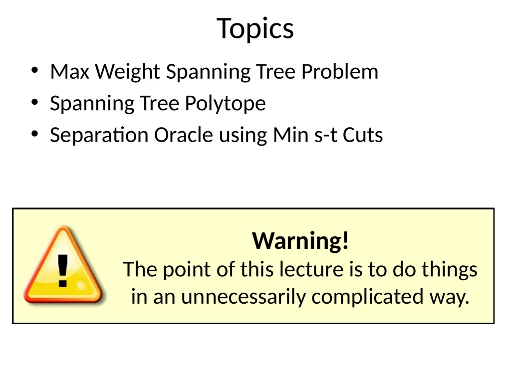 C&O 355 Mathematical Programming Fall 2010 Lecture - slide 2 of 20