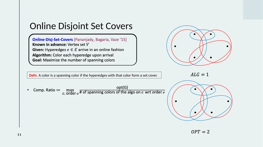 Online Disjoint Spanning Trees and Polymatroid - slide 11 of 23