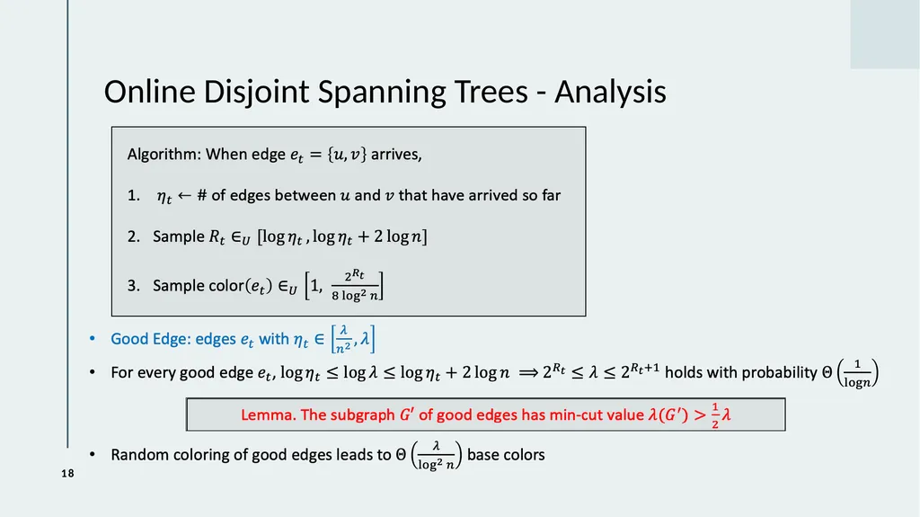 Online Disjoint Spanning Trees and Polymatroid - slide 18 of 23