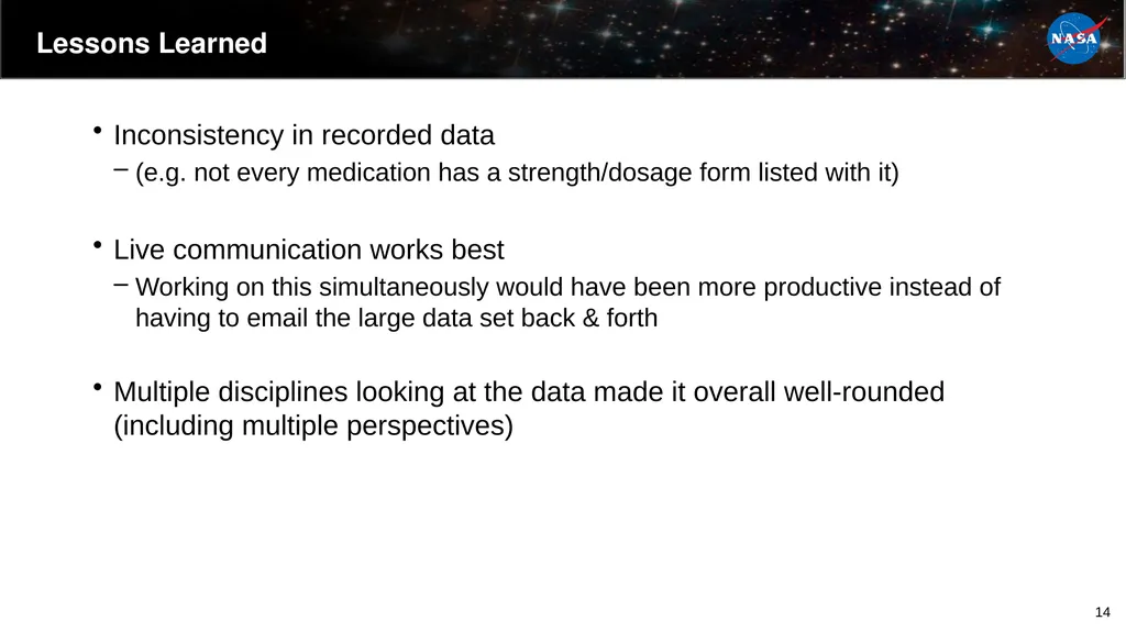 Candidate Formulary Development For Exploration - slide 14 of 16