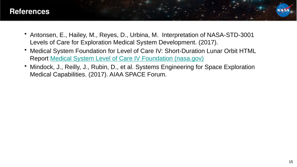 Candidate Formulary Development For Exploration - slide 15 of 16