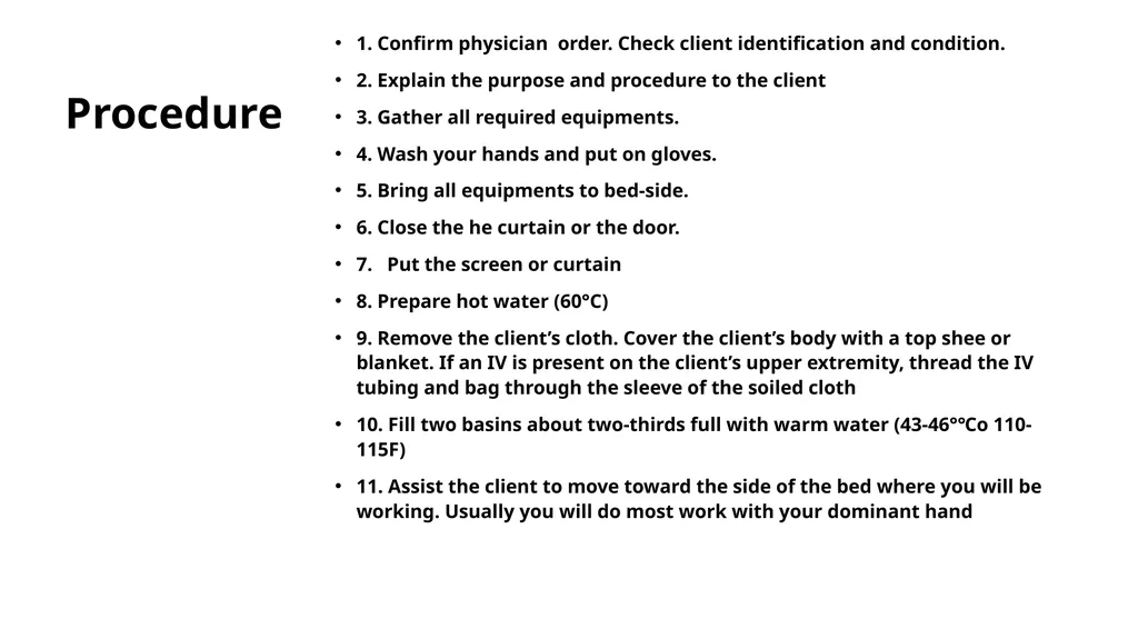 BED BATH Introduction Bed bath is an essential - slide 8 of 15