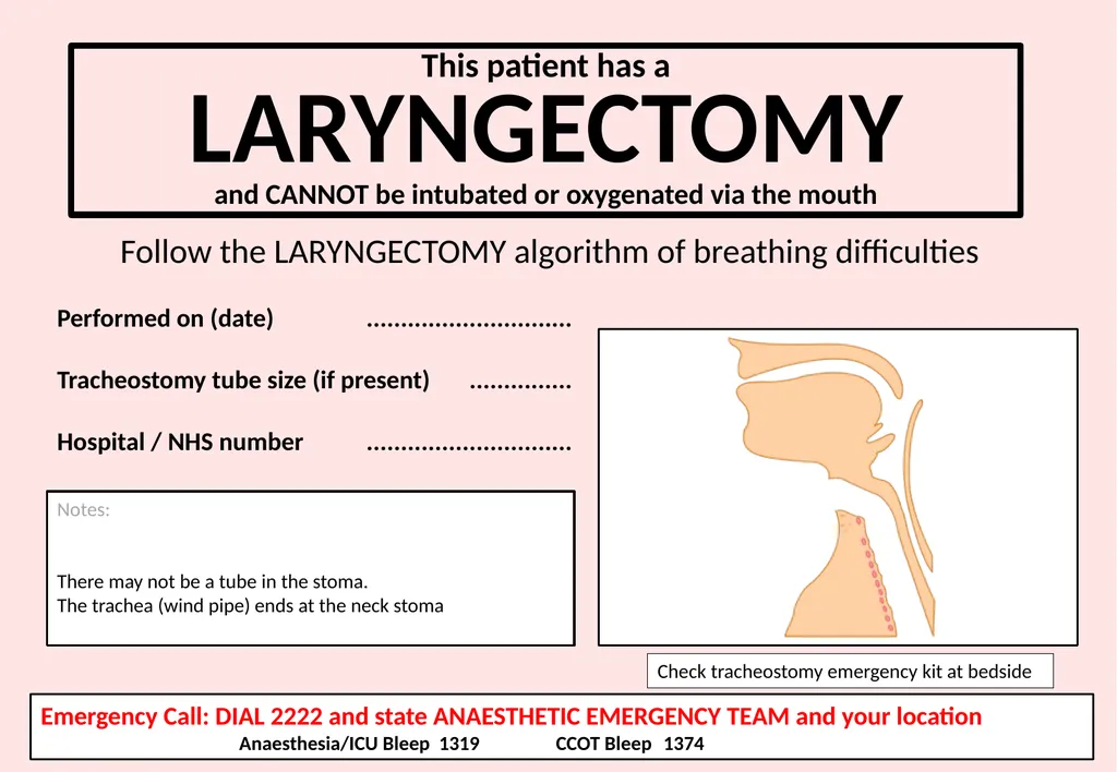 This patient has a TRACHEOSTOMY There is a - slide 3 of 4
