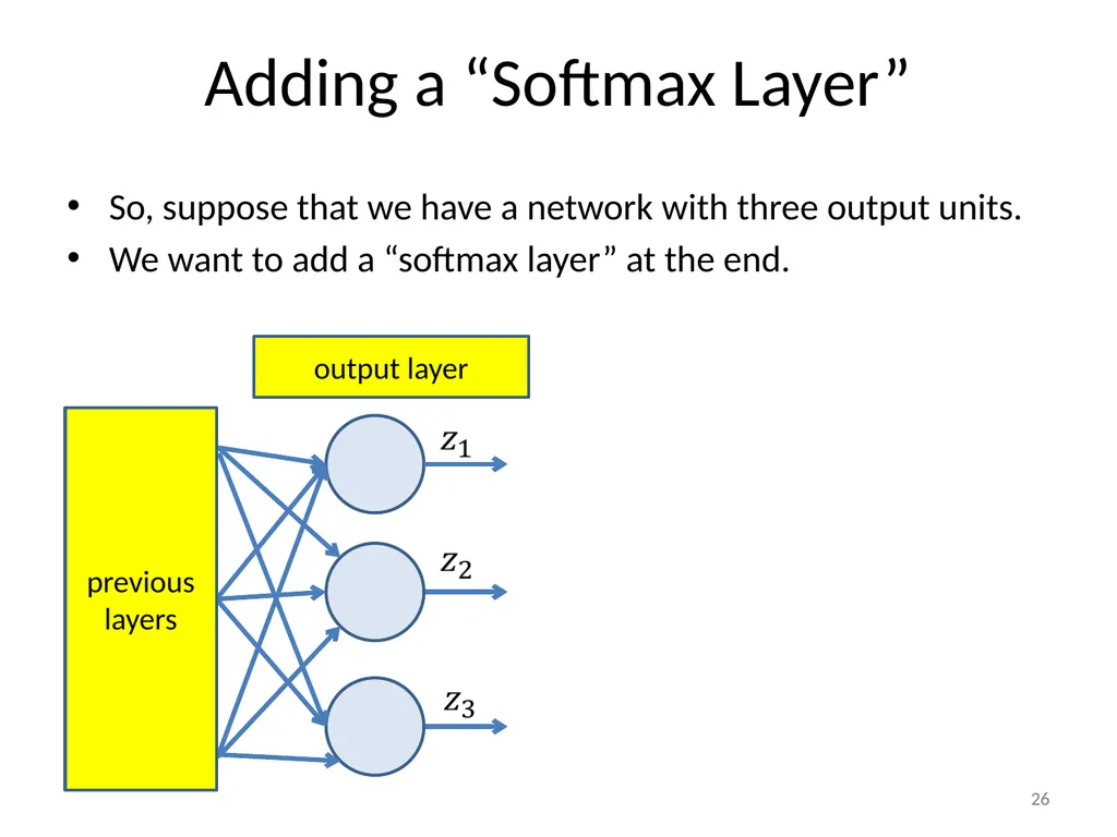 Various Options in Building Neural Networks: - slide 26 of 56