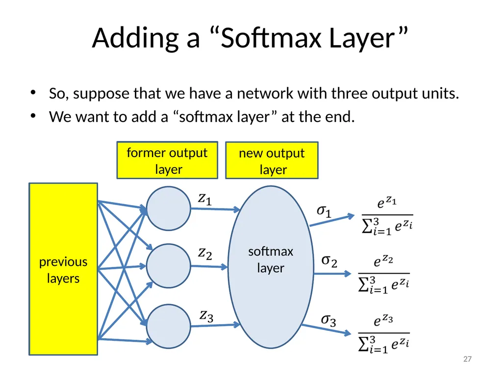 Various Options in Building Neural Networks: - slide 27 of 56