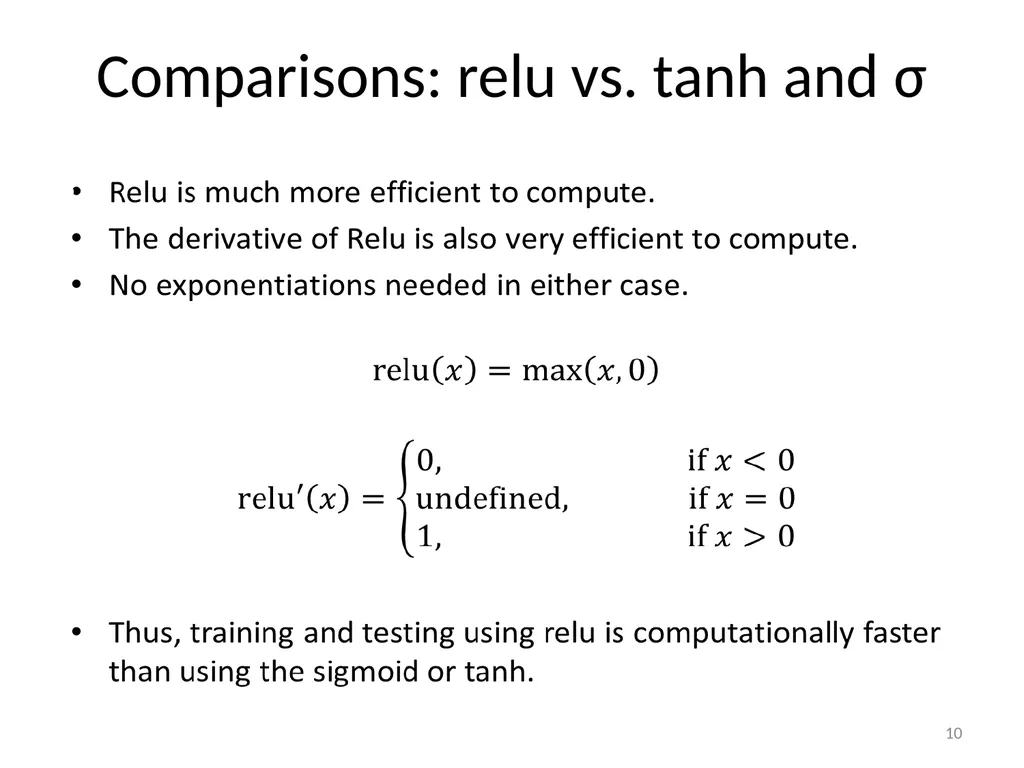 Various Options in Building Neural Networks: - slide 10 of 56