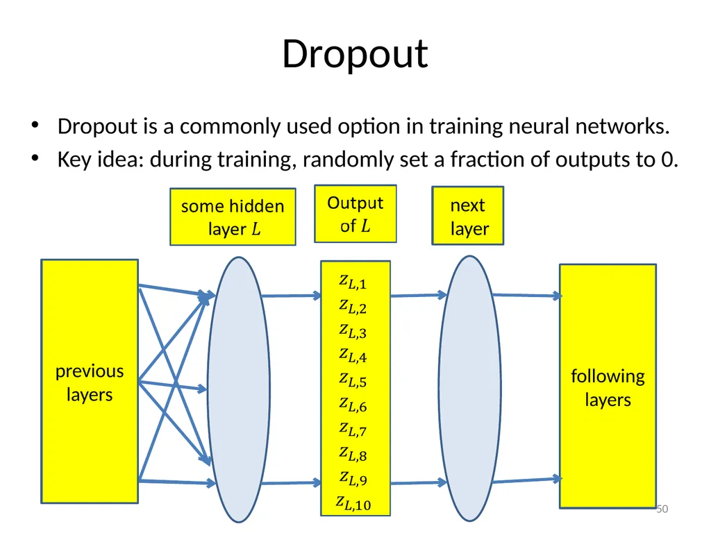 Various Options in Building Neural Networks: - slide 50 of 56