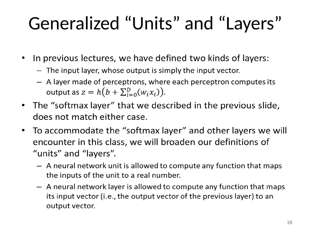Various Options in Building Neural Networks: - slide 28 of 56