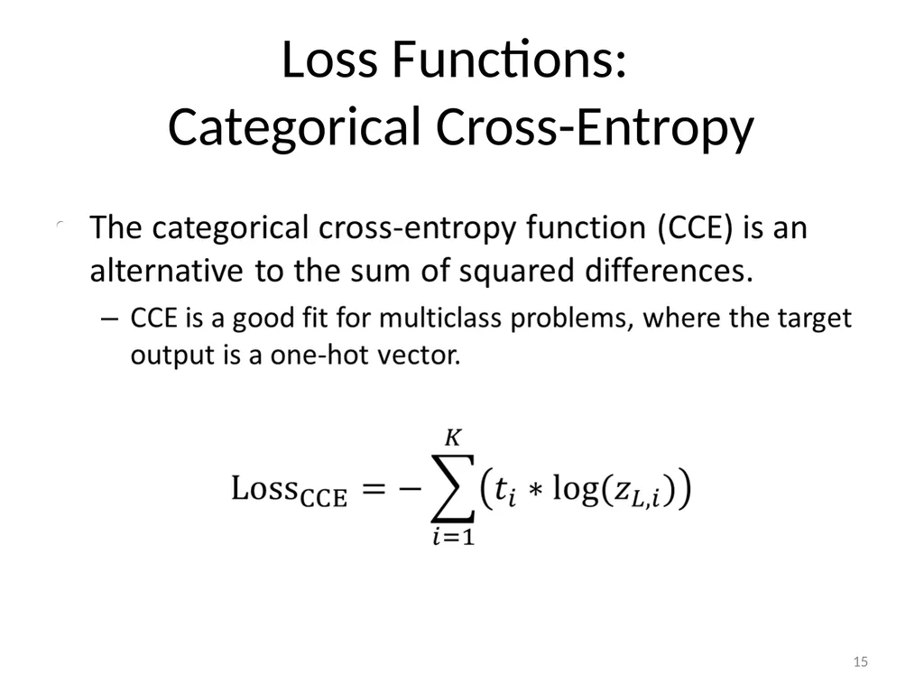 Various Options in Building Neural Networks: - slide 15 of 56