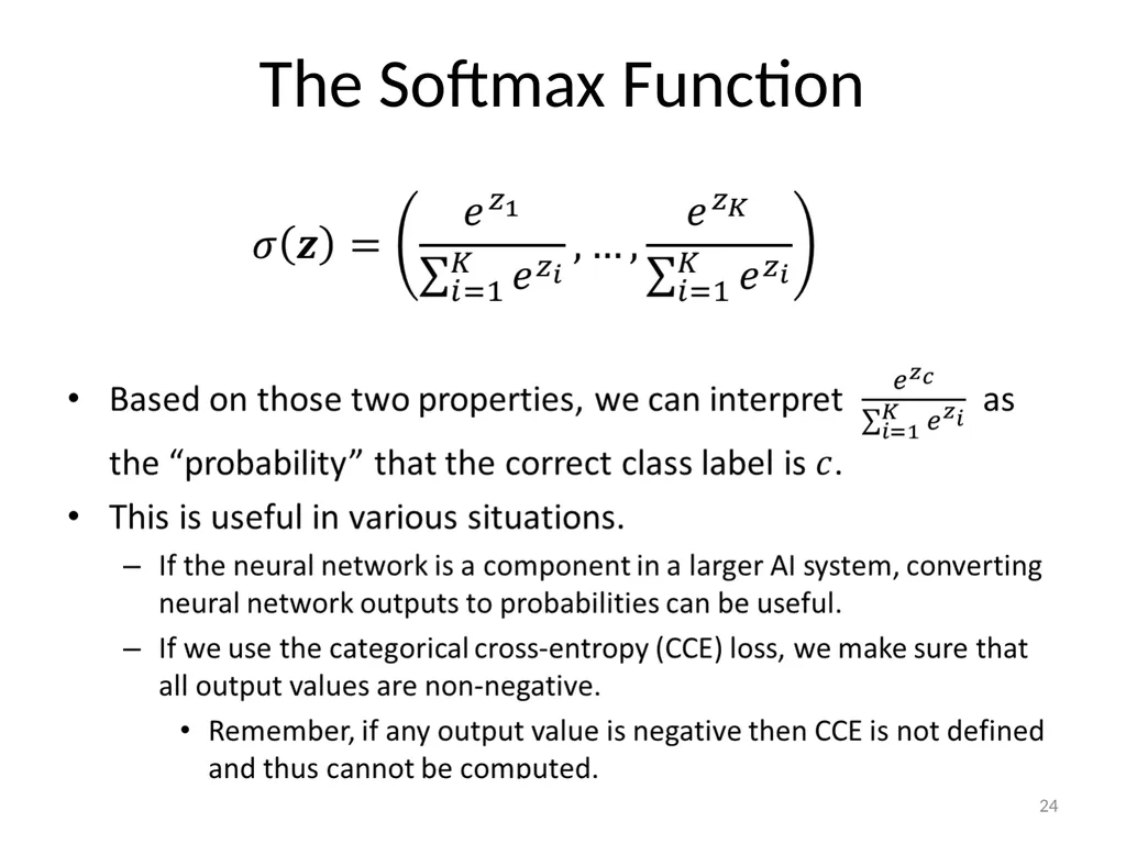 Various Options in Building Neural Networks: - slide 24 of 56