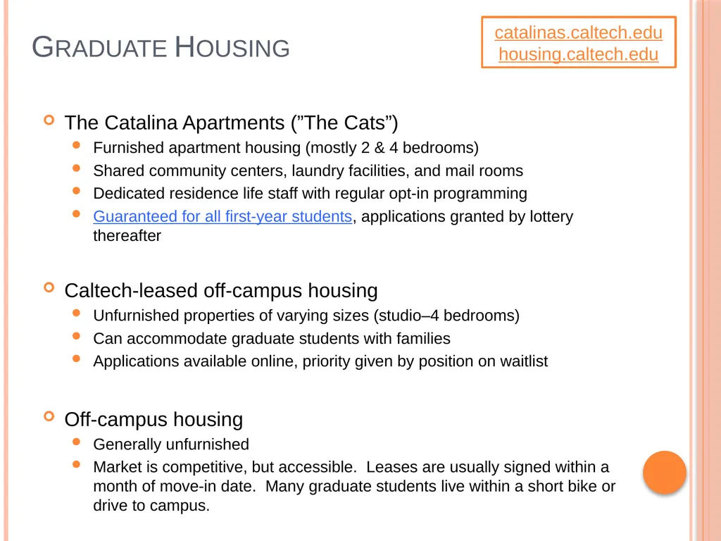 Student life at caltech Chemistry Graduate Studies - slide 4 of 7