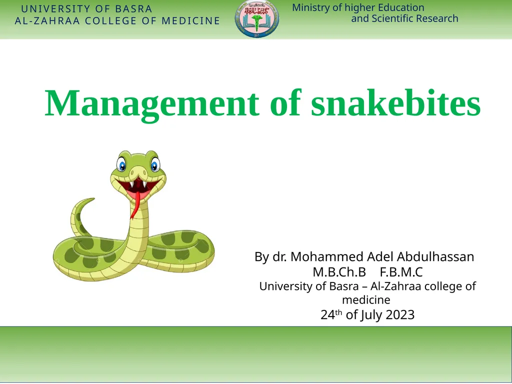 Ministry of higher Education and Scientific - slide 1 of 28
