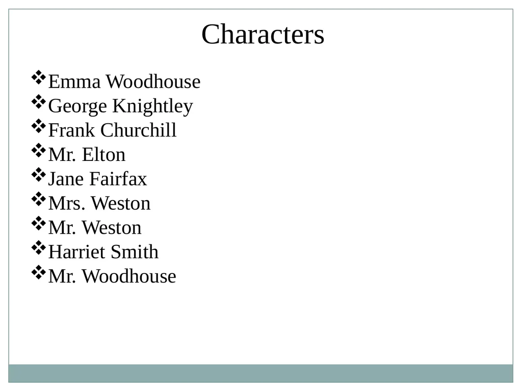 Emma Jane Austen Presented by: Jaspal Kaur Matharu - slide 4 of 8