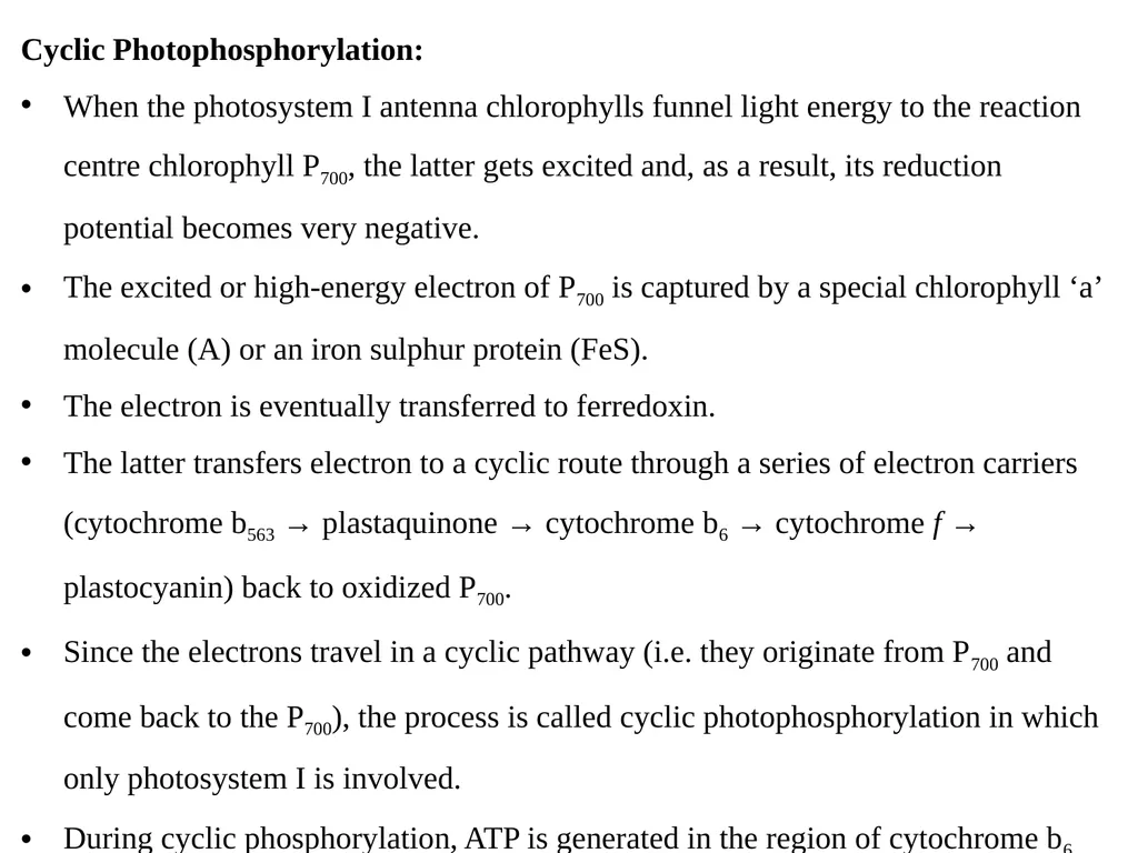 Oxygenic Photosynthesis in Bacteria: In plants, - slide 2 of 10