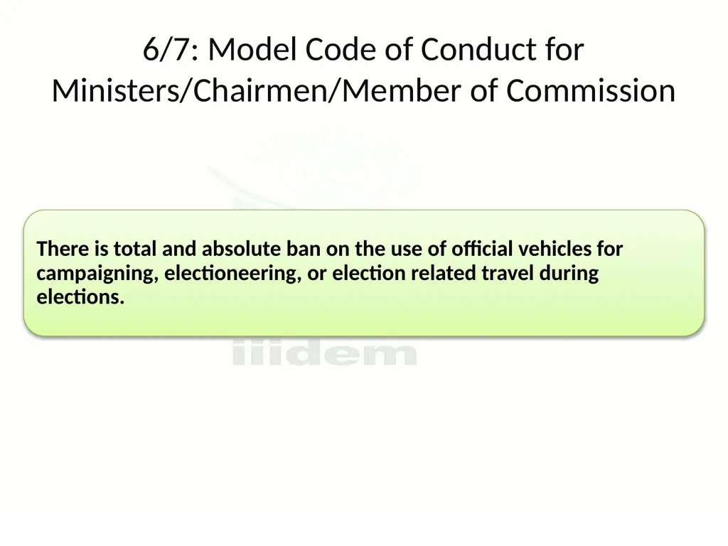 The Model Code of Conduct Learning Module for - slide 26 of 101