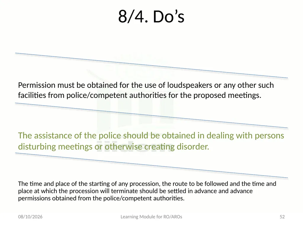 The Model Code of Conduct Learning Module for - slide 52 of 101