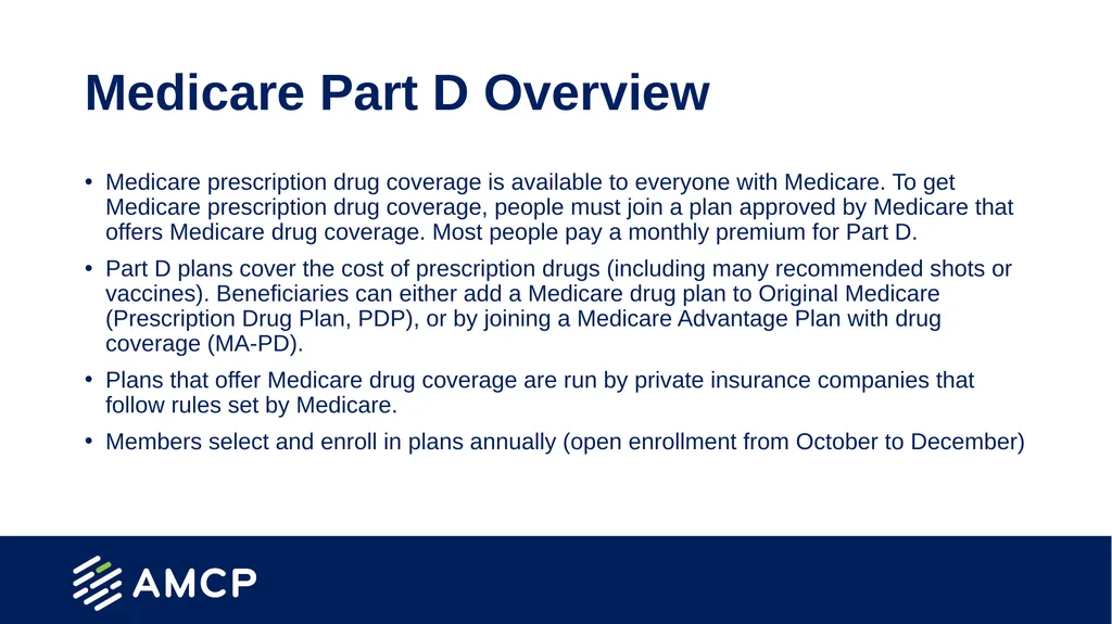 Medicare Part D Prescription Drug Benefit Overview - slide 9 of 21