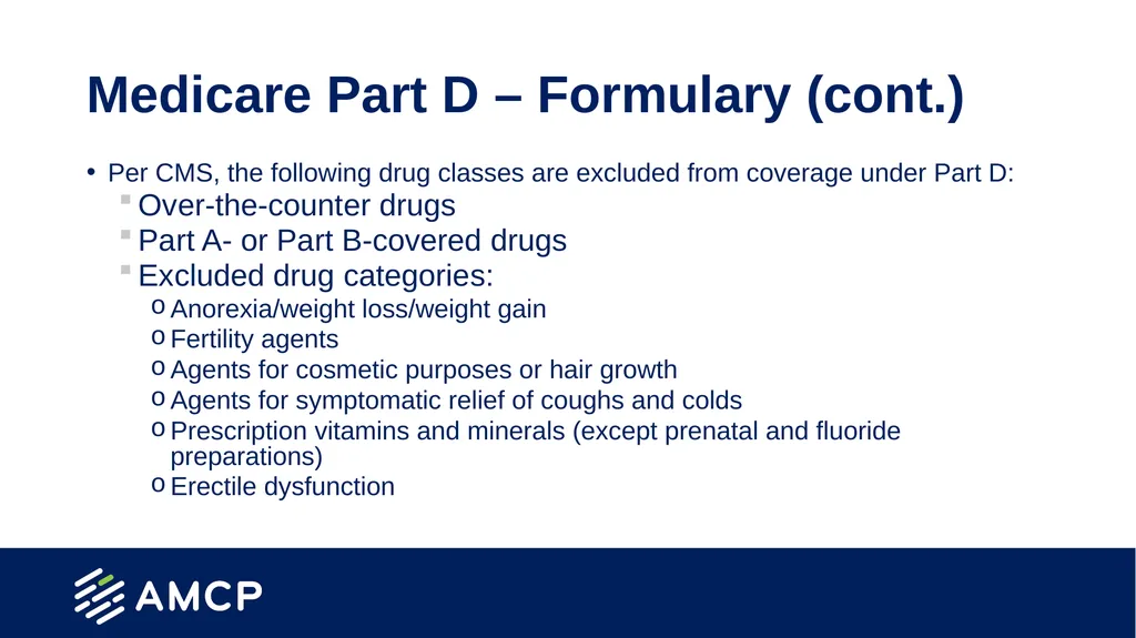 Medicare Part D Prescription Drug Benefit Overview - slide 12 of 21