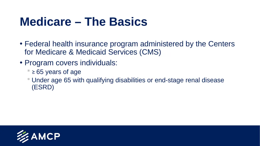 Medicare Part D Prescription Drug Benefit Overview - slide 2 of 21
