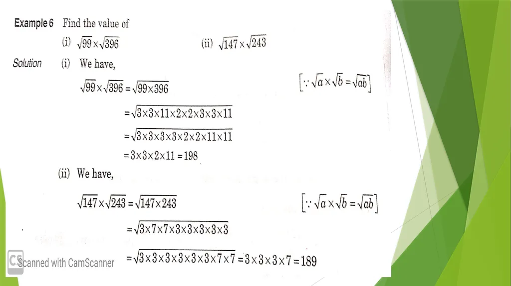Topics to be covered are: Square root of - slide 11 of 16