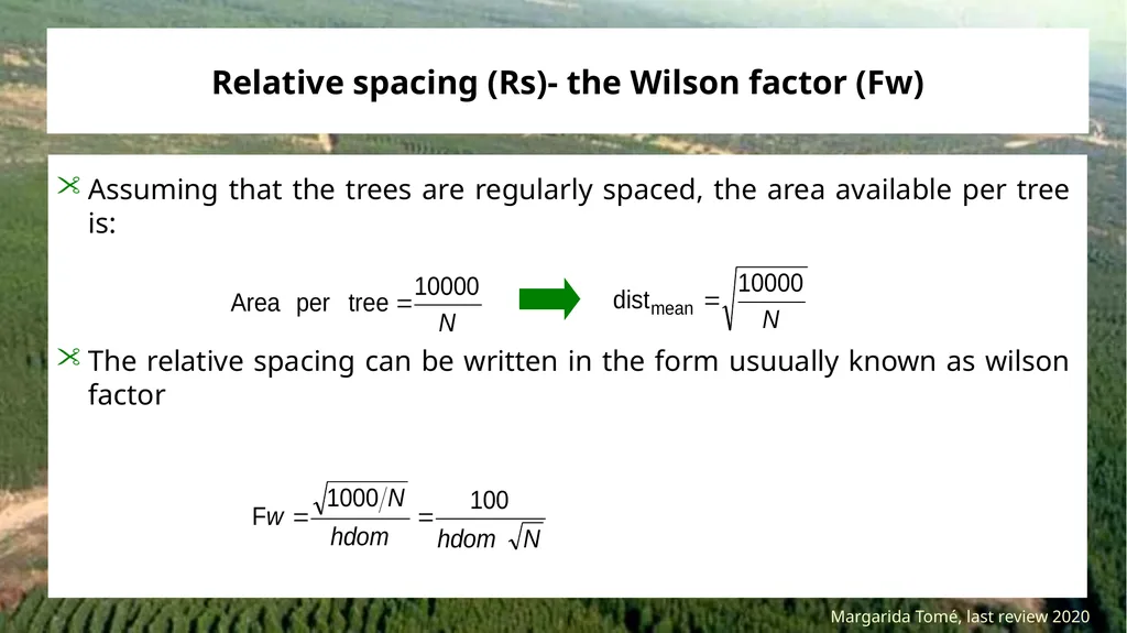 Stand density measures Stocking and stand density - slide 17 of 20
