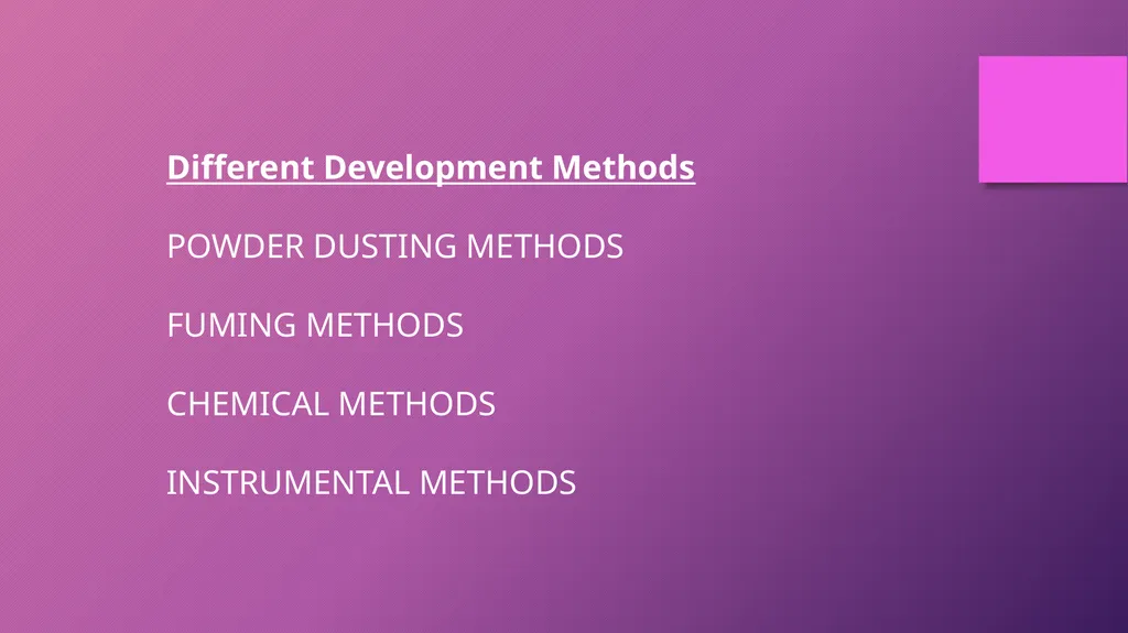 DEVELOPMENT OF FINGERPRINTS CHAPTER 6 CHANCE - slide 6 of 17