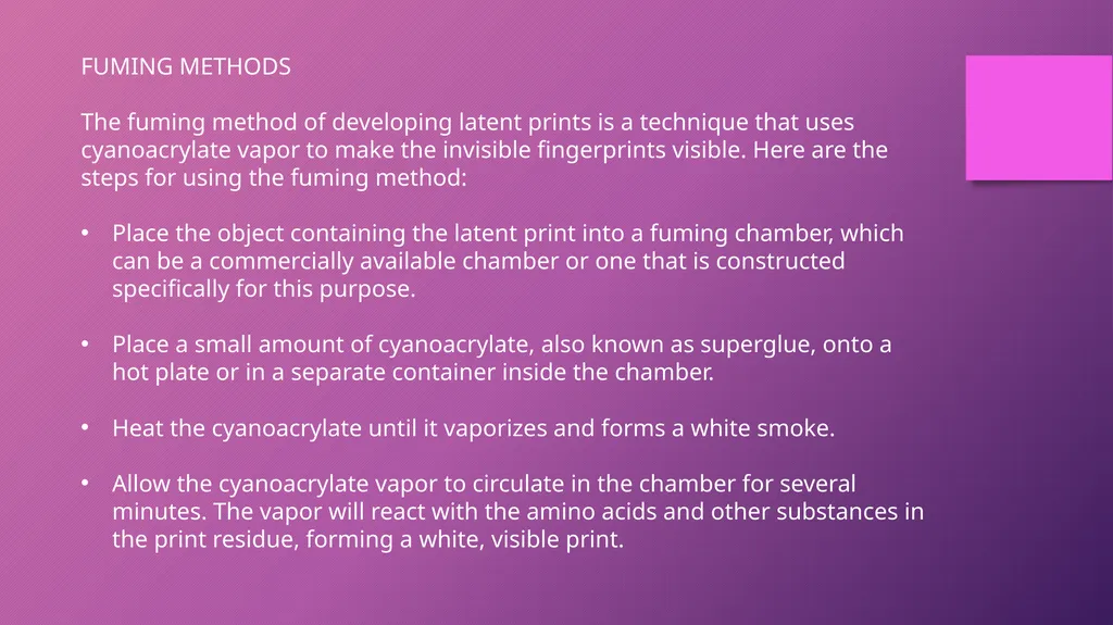 DEVELOPMENT OF FINGERPRINTS CHAPTER 6 CHANCE - slide 10 of 17